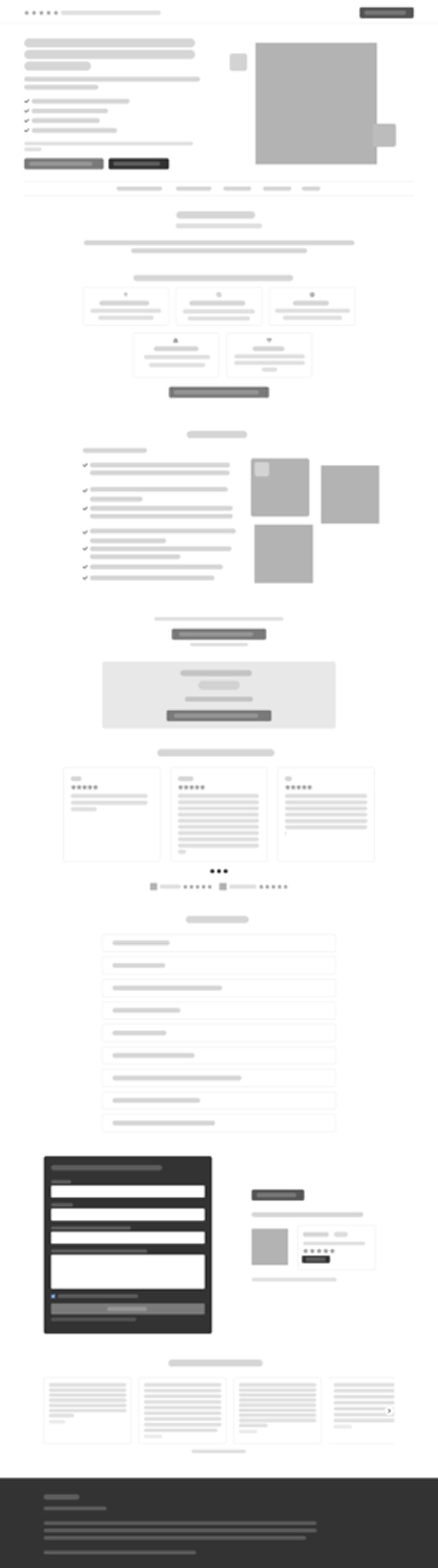 Landing page di esempio